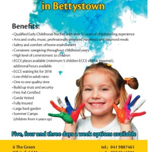Babysitter required in Bettystown Cross, Whitefield Manor, Irlandia