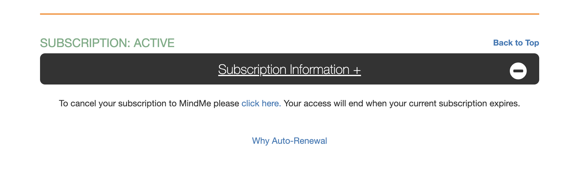 Cancel Subscription